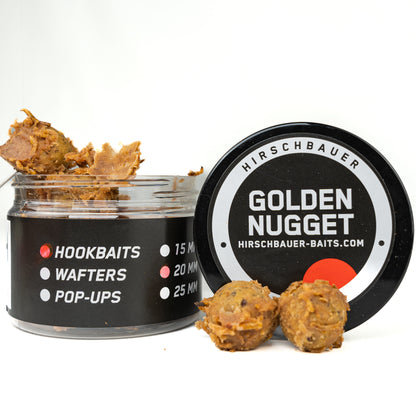 Dank unserer einzigartigen Zutatenkombination bietet der Golden Nugget Hookbait eine unschlagbare Attraktivität und ist der ideale Köder für jeden Angler.