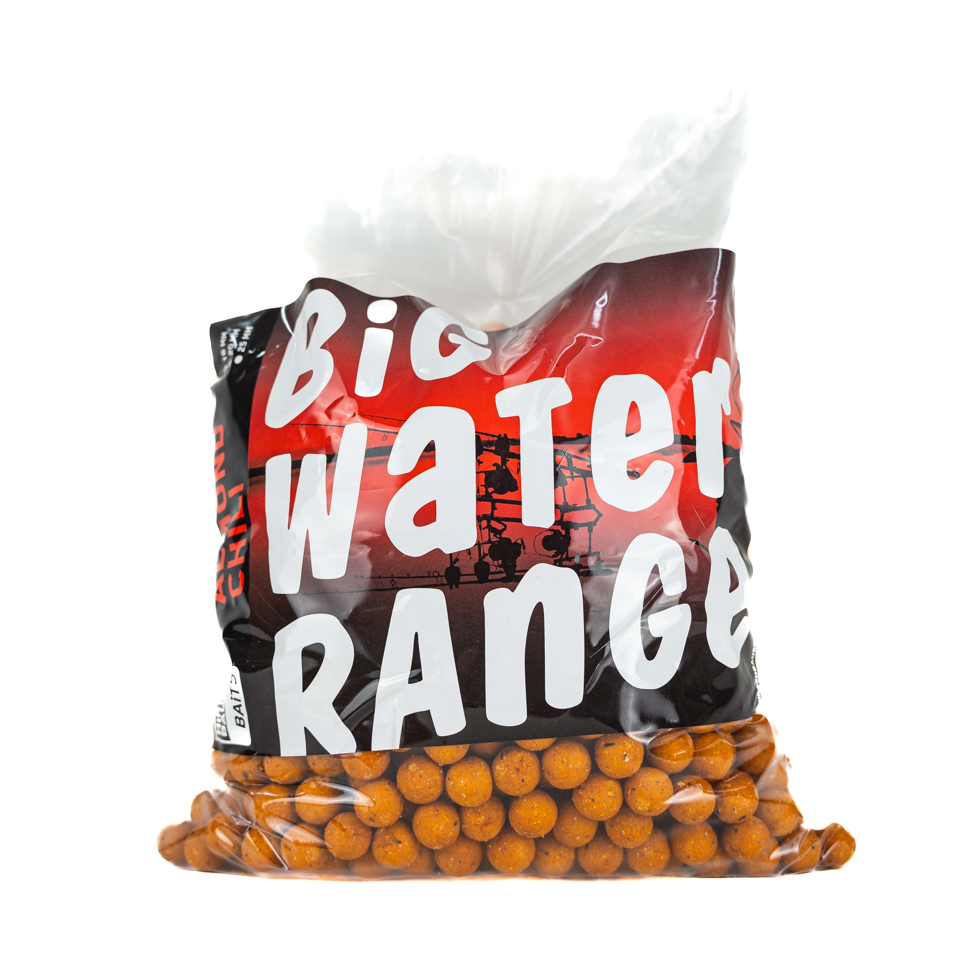 Almond Chili Orange Big Water Range Baits: Ein unwiderstehlicher Futterboilie, der speziell für das Angeln in großen Gewässern entwickelt wurde. Mit Aromen von Mandeln, Chili und Orange - jetzt bestellen und fangen!