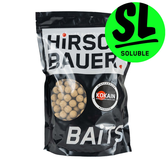 Unsere Soluble Koki 25mm Baits sind der perfekte Köder für den Fang von Karpfen